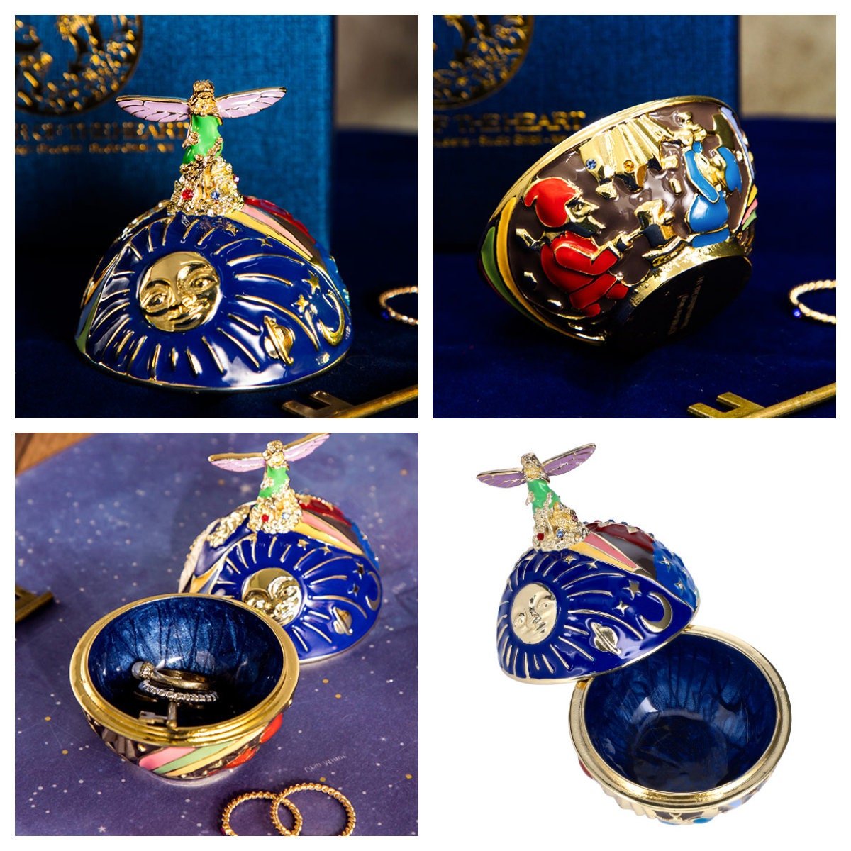 Official Ghibli Whisper of the Heart Jewelry Box • Dwarf King and Elf Queen Figure/Accessory Case/Home Decor - Kamaji Market