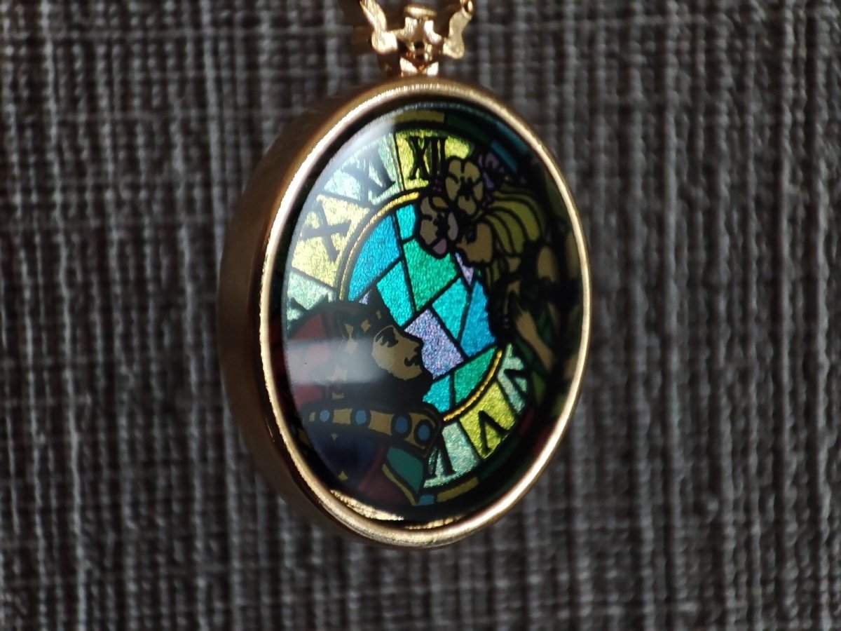Official Ghibli Whisper of the Heart Necklace/Pendant with Chain • Dwarf King & Elf Queen Japanese Jewelry - Kamaji Market