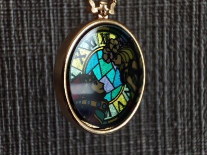 Official Ghibli Whisper of the Heart Necklace/Pendant with Chain • Dwarf King & Elf Queen Japanese Jewelry - Kamaji Market