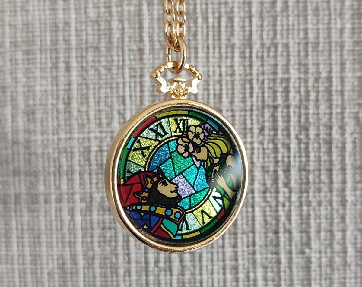 Official Ghibli Whisper of the Heart Necklace/Pendant with Chain • Dwarf King & Elf Queen Japanese Jewelry - Kamaji Market