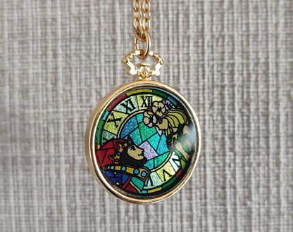 Official Ghibli Whisper of the Heart Necklace/Pendant with Chain • Dwarf King & Elf Queen Japanese Jewelry - Kamaji Market