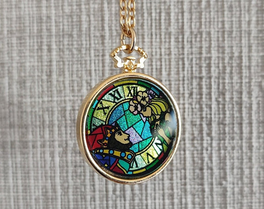Official Ghibli Whisper of the Heart Necklace/Pendant with Chain • Dwarf King & Elf Queen Japanese Jewelry - Kamaji Market