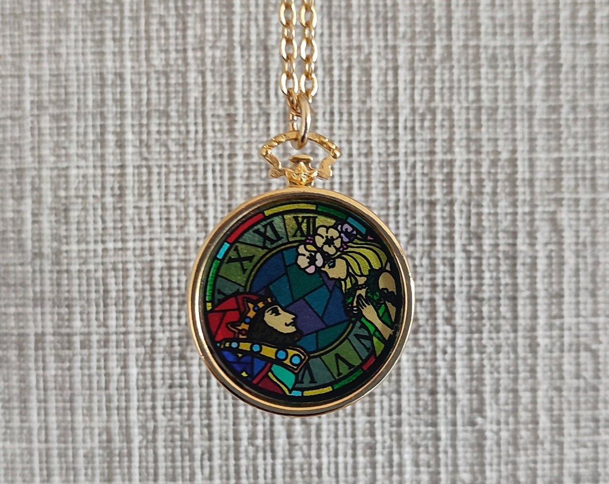 Official Ghibli Whisper of the Heart Necklace/Pendant with Chain • Dwarf King & Elf Queen Japanese Jewelry - Kamaji Market