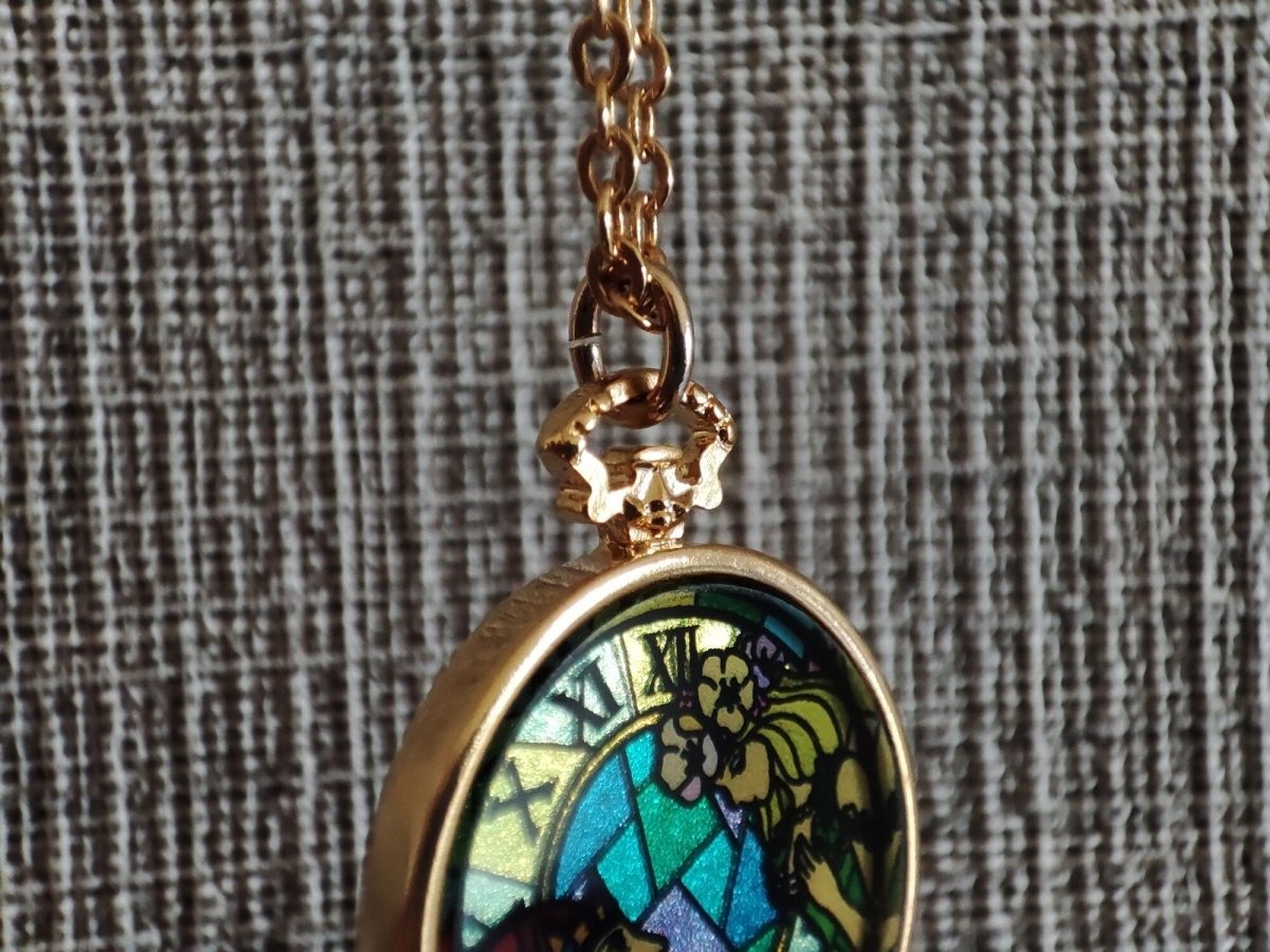 Official Ghibli Whisper of the Heart Necklace/Pendant with Chain • Dwarf King & Elf Queen Japanese Jewelry - Kamaji Market