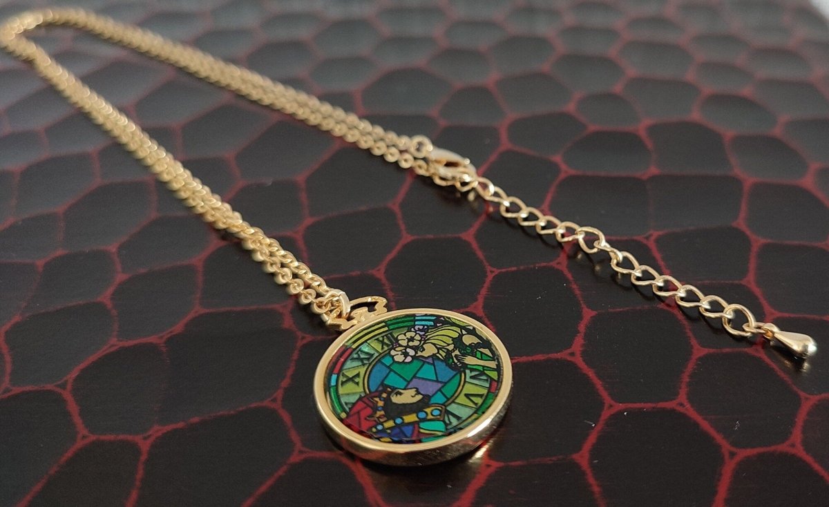 Official Ghibli Whisper of the Heart Necklace/Pendant with Chain • Dwarf King & Elf Queen Japanese Jewelry - Kamaji Market