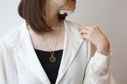 Official Ghibli Whisper of the Heart Necklace/Pendant with Chain • Dwarf King & Elf Queen Japanese Jewelry - Kamaji Market