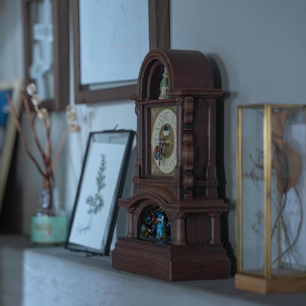 Official Ghibli Whisper of the Heart Table Clock • Dwarf King & Elf Queen Interior Decor/Figure/Figurine/Statue/Replica - Kamaji Market