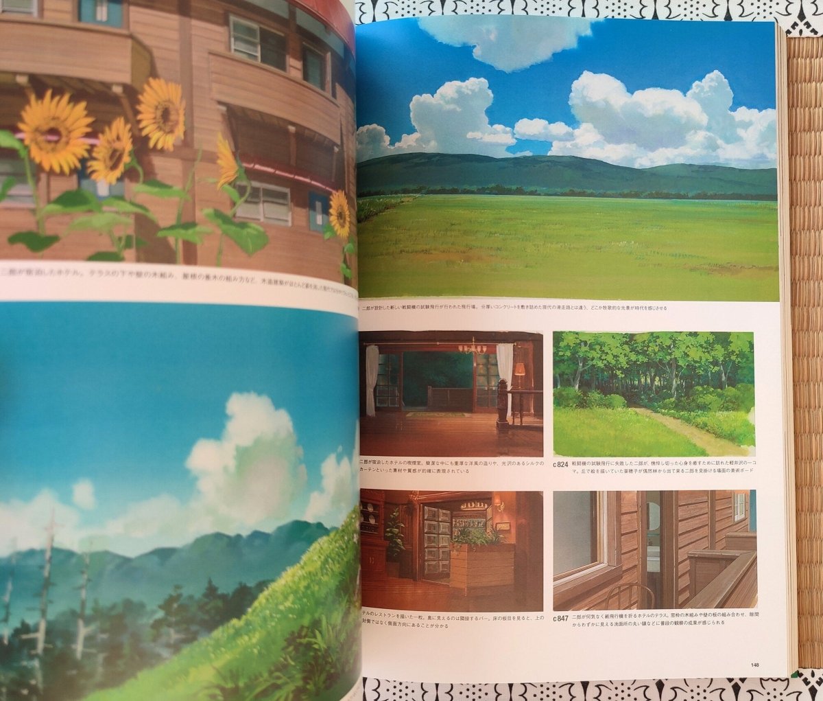 Official Ghibli Wind Rises Artbook "Roman Album" • The Wind Rises Anime Painting Art Book • Japanese - Kamaji Market