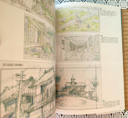 Official Ghibli Wind Rises Artbook "Roman Album" • The Wind Rises Anime Painting Art Book • Japanese - Kamaji Market