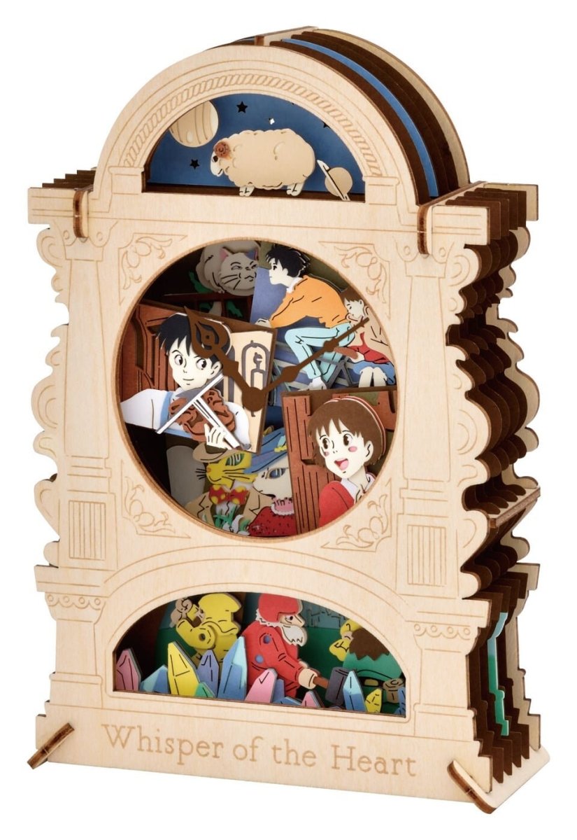 Official Ghibli Wooden Paper Theater/Puzzle • Whisper of the Heart Paper Craft/Interior Diorama/Home Decor • Anime Scene - Kamaji Market