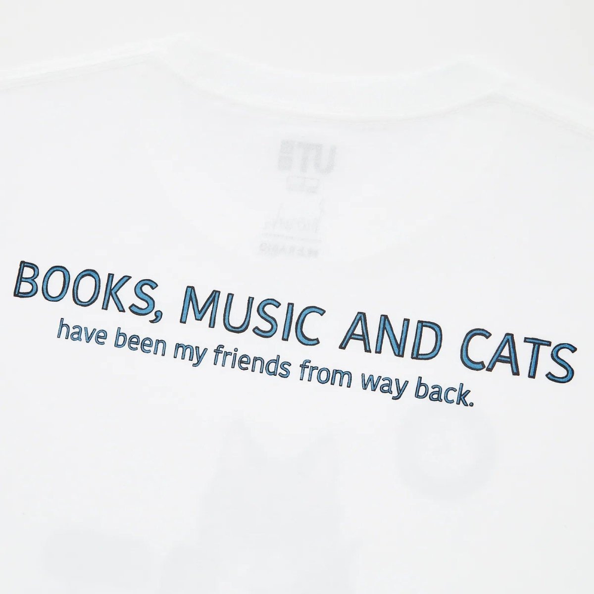 Official Haruki Murakami "Murakami RADIO" White T-shirt • Murakami RADIO UT White Tees with Cat • Japanese Art Merchandise Gift - Kamaji Market