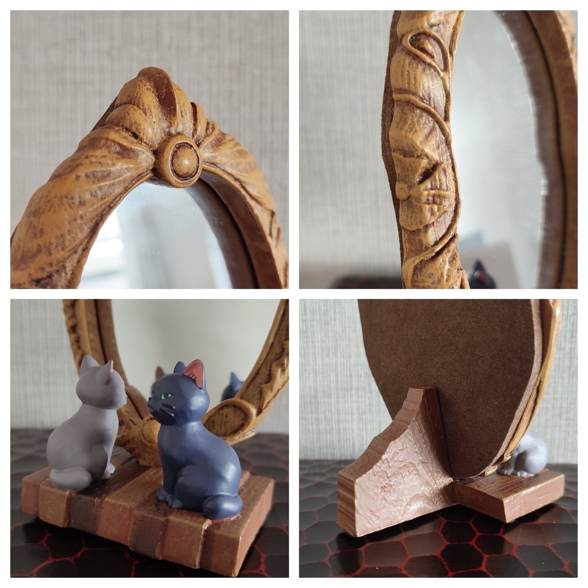 Official Mary And The Witchs Flower Table Mirror+Plush • Tib and Gib Cats Figure/Figurine/Interior Home Decor • Original Studio Ponoc Gift - Kamaji Market