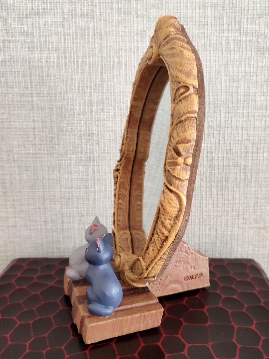 Official Mary And The Witchs Flower Table Mirror+Plush • Tib and Gib Cats Figure/Figurine/Interior Home Decor • Original Studio Ponoc Gift - Kamaji Market