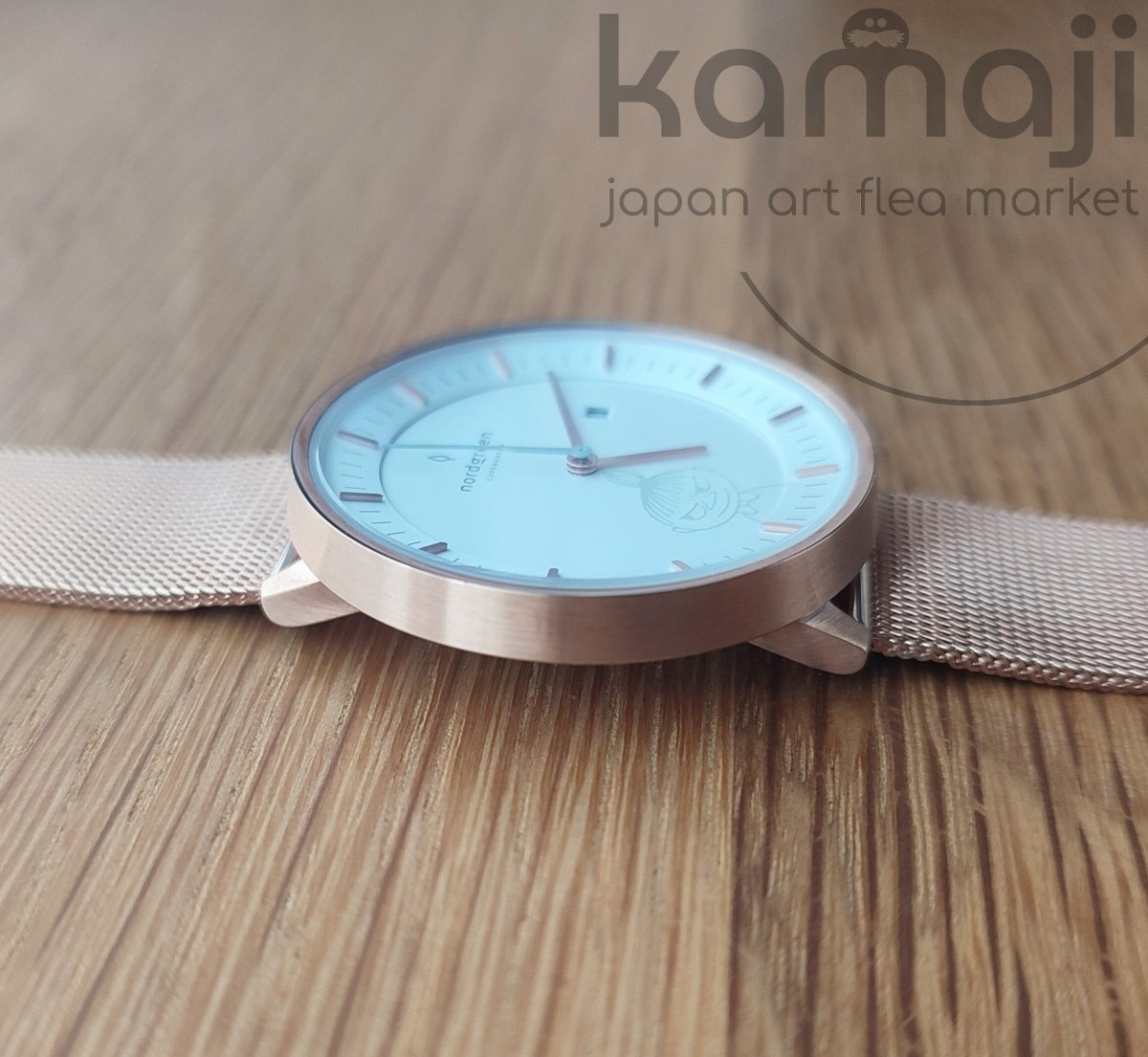 Official Moomins Nordgreen Wrist Watch • Little My Rose Gold Japanese Watches • Lim. 1000 - Kamaji Market