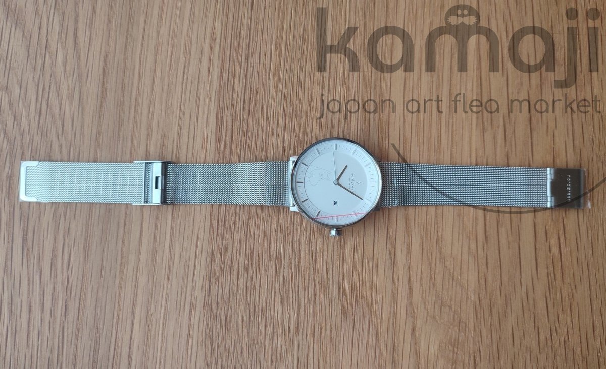 Official Moomins Nordgreen Wrist Watch • Moomintroll Gray Japanese Watches • Lim. 1000 - Kamaji Market