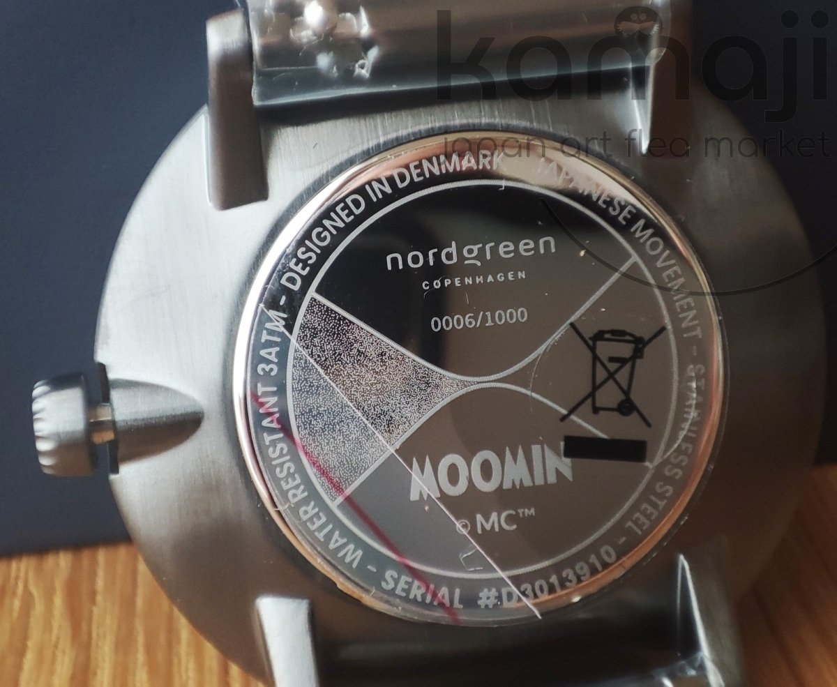Official Moomins Nordgreen Wrist Watch • Snufkin Gunmetal Gray Japanese Watches • Lim. 1000 - Kamaji Market