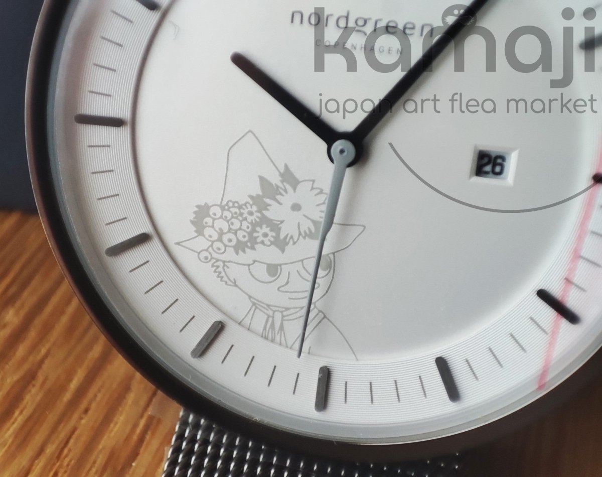 Official Moomins Nordgreen Wrist Watch • Snufkin Gunmetal Gray Japanese Watches • Lim. 1000 - Kamaji Market