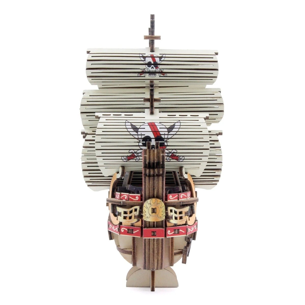 Official One Piece Wooden Art 3D Puzzle • Red Force Colored KI - GU - MI - Kamaji Market