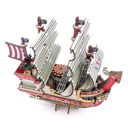 Official One Piece Wooden Art 3D Puzzle • Red Force Colored KI - GU - MI - Kamaji Market