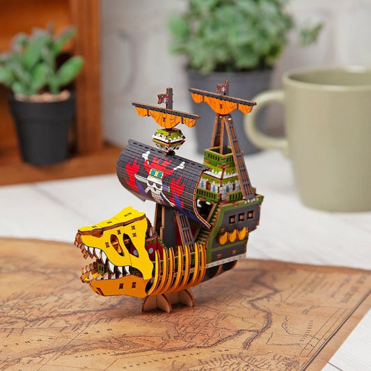 Official One Piece Wooden Art 3D Puzzle • Victoria Punk Colored KI - GU - MI - Kamaji Market