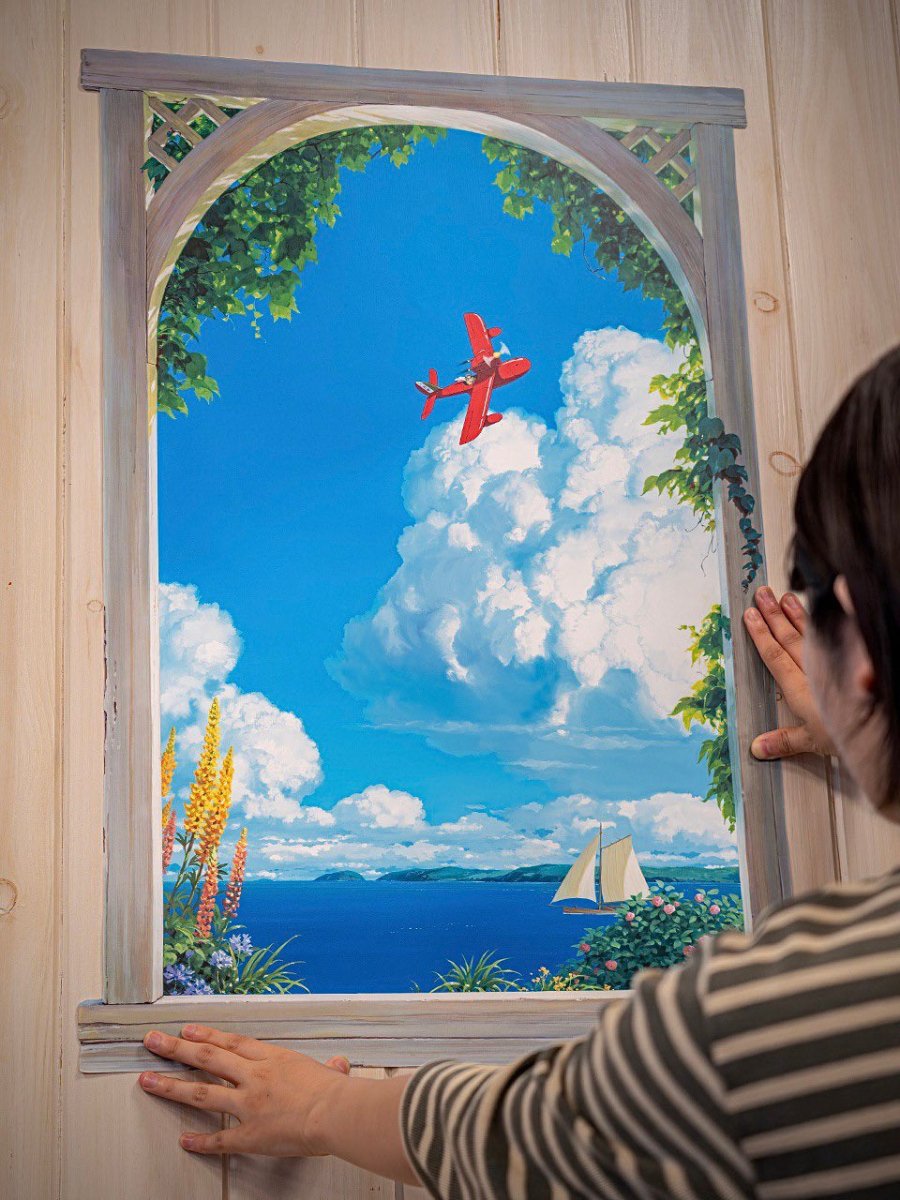 Official Porco Rosso Wall Art/Window Picture • Ghibli Museum