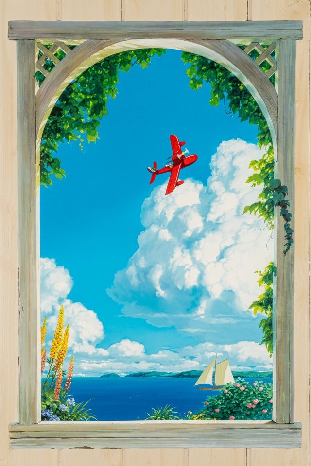 Official Porco Rosso Wall Art/Window Picture • Ghibli Museum