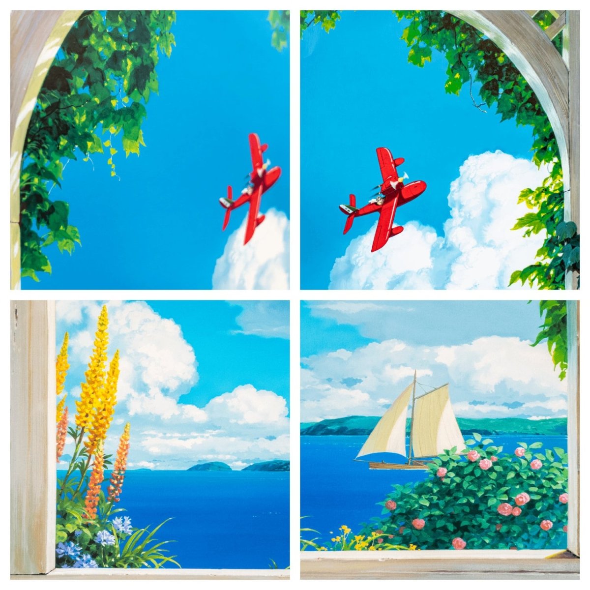 Official Porco Rosso Wall Art/Window Picture • Ghibli Museum