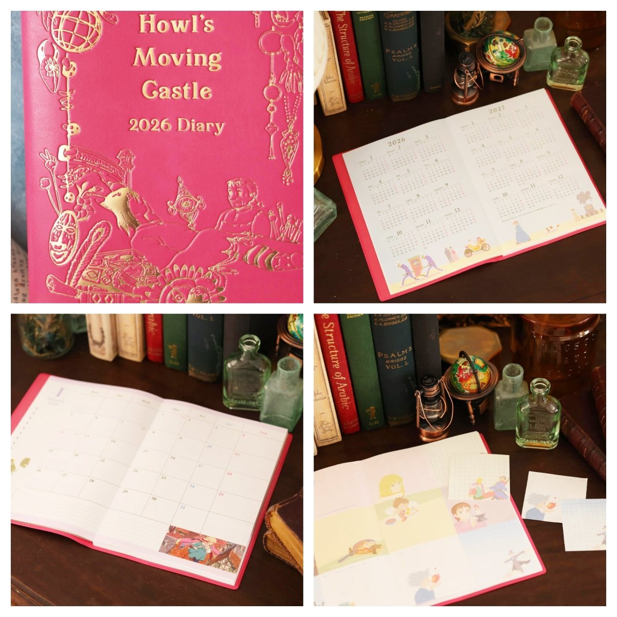 Official Studio Ghibli 2026 Planner/Schedule Book/Diary • Howl, Totoro, Spirited Away, Kikis Delivery Service - Kamaji Market