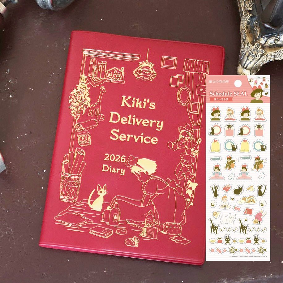 Official Studio Ghibli 2026 Planner/Schedule Book/Diary • Howl, Totoro, Spirited Away, Kikis Delivery Service - Kamaji Market