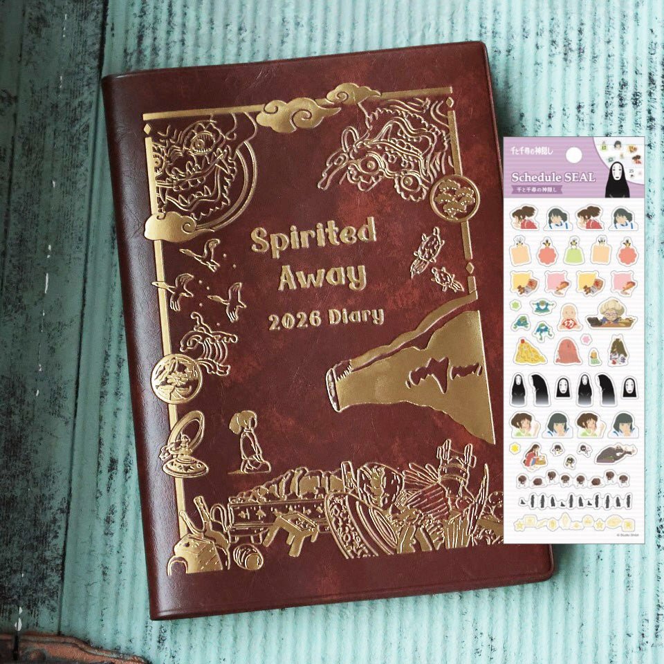 Official Studio Ghibli 2026 Planner/Schedule Book/Diary • Howl, Totoro, Spirited Away, Kikis Delivery Service - Kamaji Market