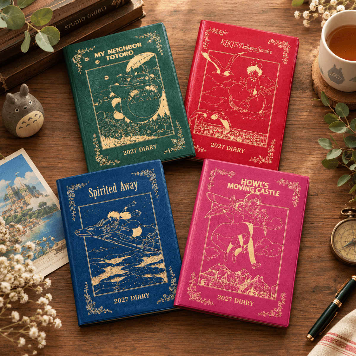 Official Studio Ghibli 2027 Planner/Schedule Book/Diary • Howl, Totoro, Spirited Away, Kikis Delivery Service - Kamaji Market