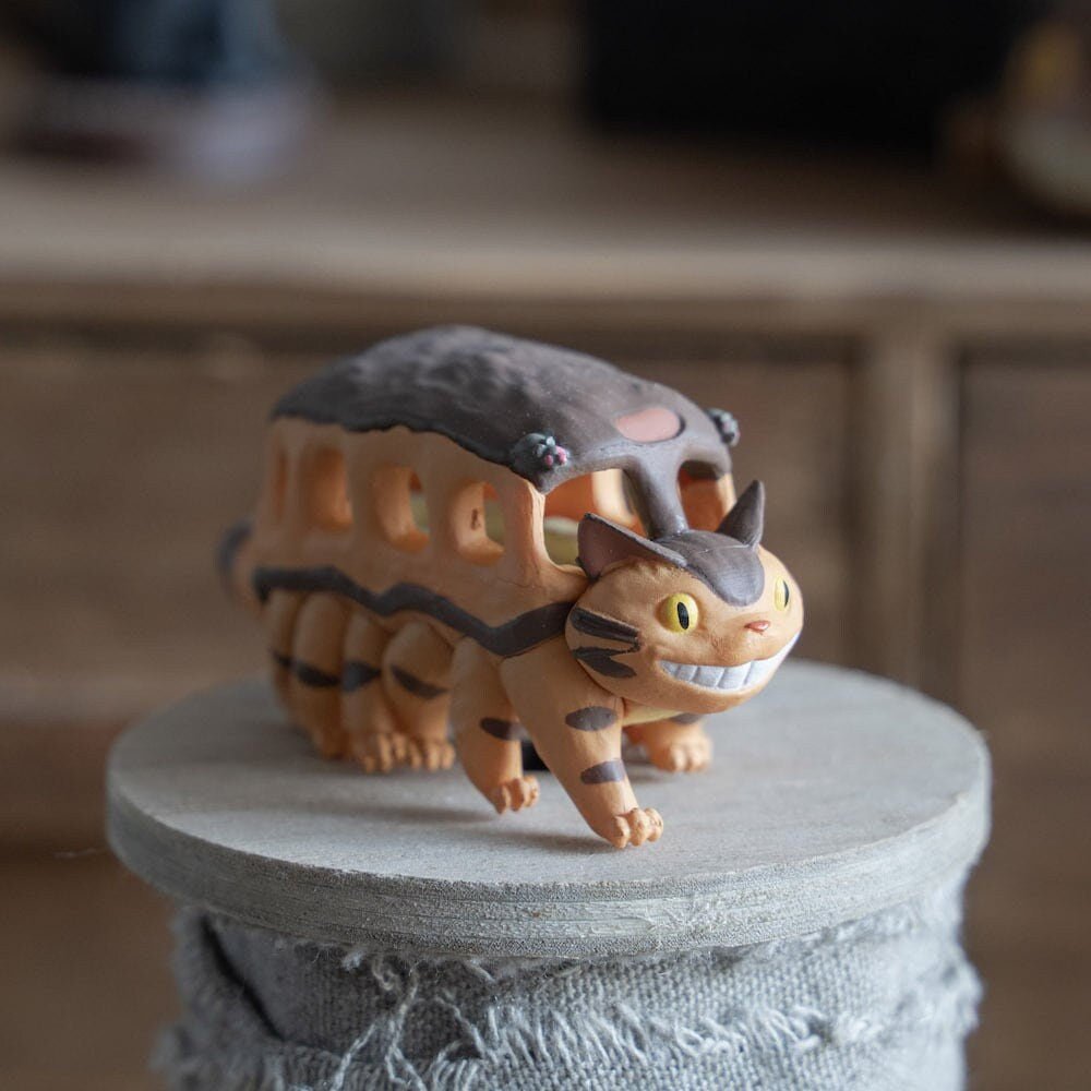Official Studio Ghibli Catbus Figure • My Neighbor Totoro Figurine/Mini Statue/Replica/Home Decor/Interior Diorama • Cat Bus Anime Gift - Kamaji Market