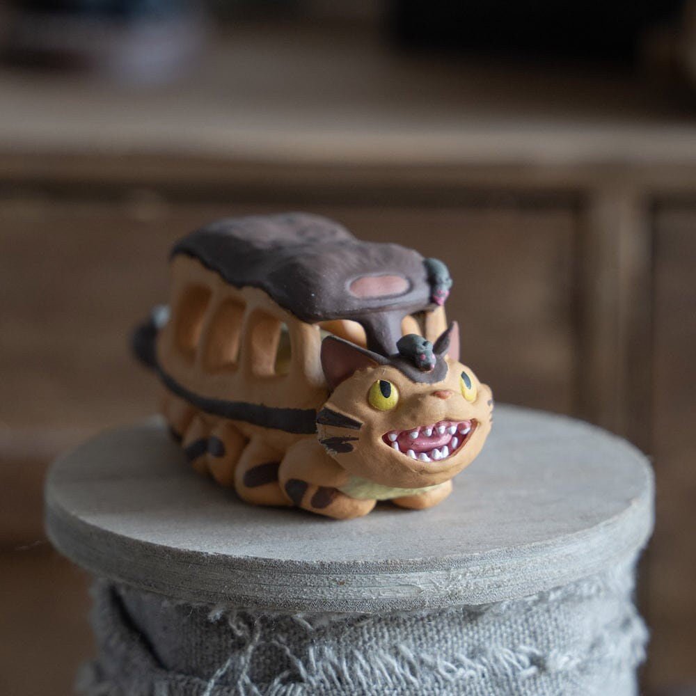 Official Studio Ghibli Catbus Figure • My Neighbor Totoro Figurine/Mini Statue/Replica/Home Decor/Interior Diorama • Cat Bus Anime Gift - Kamaji Market