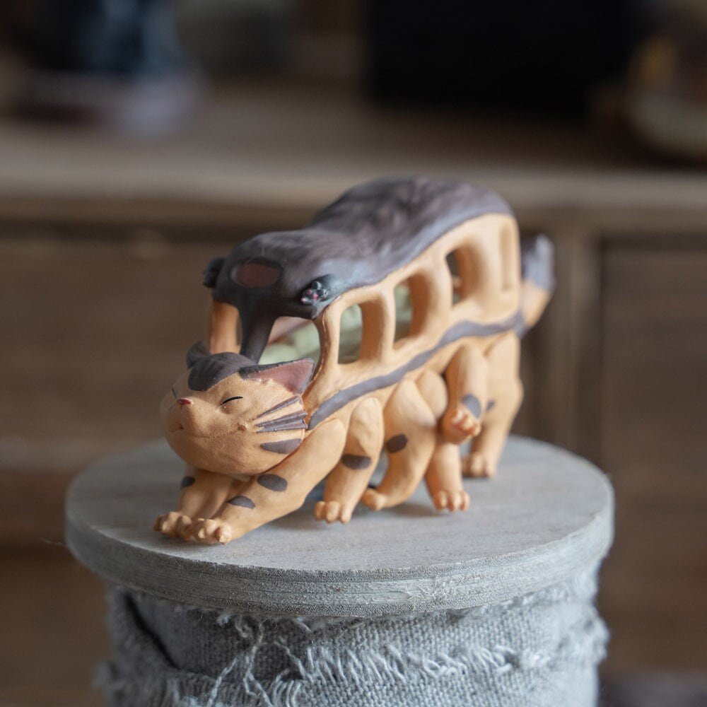 Official Studio Ghibli Catbus Figure • My Neighbor Totoro Figurine/Mini Statue/Replica/Home Decor/Interior Diorama • Cat Bus Anime Gift - Kamaji Market