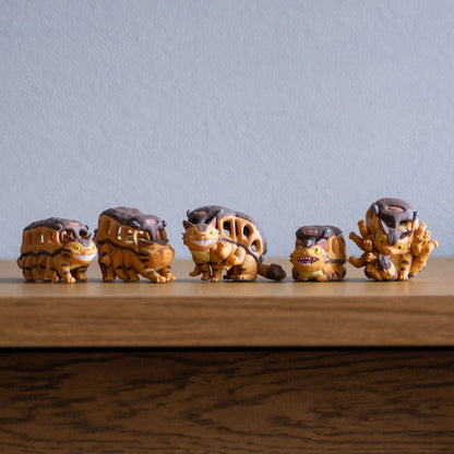 Official Studio Ghibli Catbus Figure • My Neighbor Totoro Figurine/Mini Statue/Replica/Home Decor/Interior Diorama • Cat Bus Anime Gift - Kamaji Market