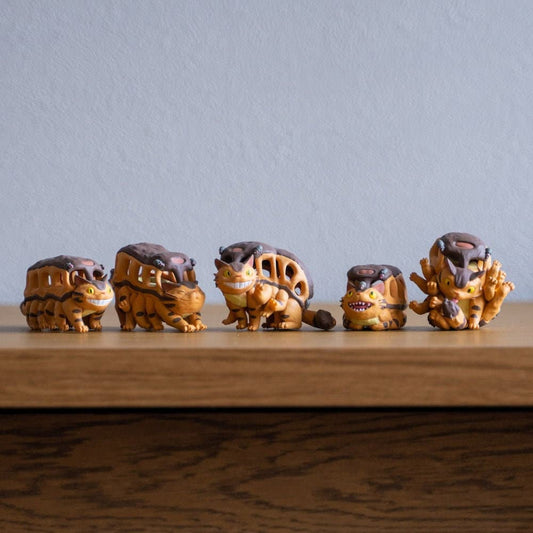 Official Studio Ghibli Catbus Figure • My Neighbor Totoro Figurine/Mini Statue/Replica/Home Decor/Interior Diorama • Cat Bus Anime Gift - Kamaji Market