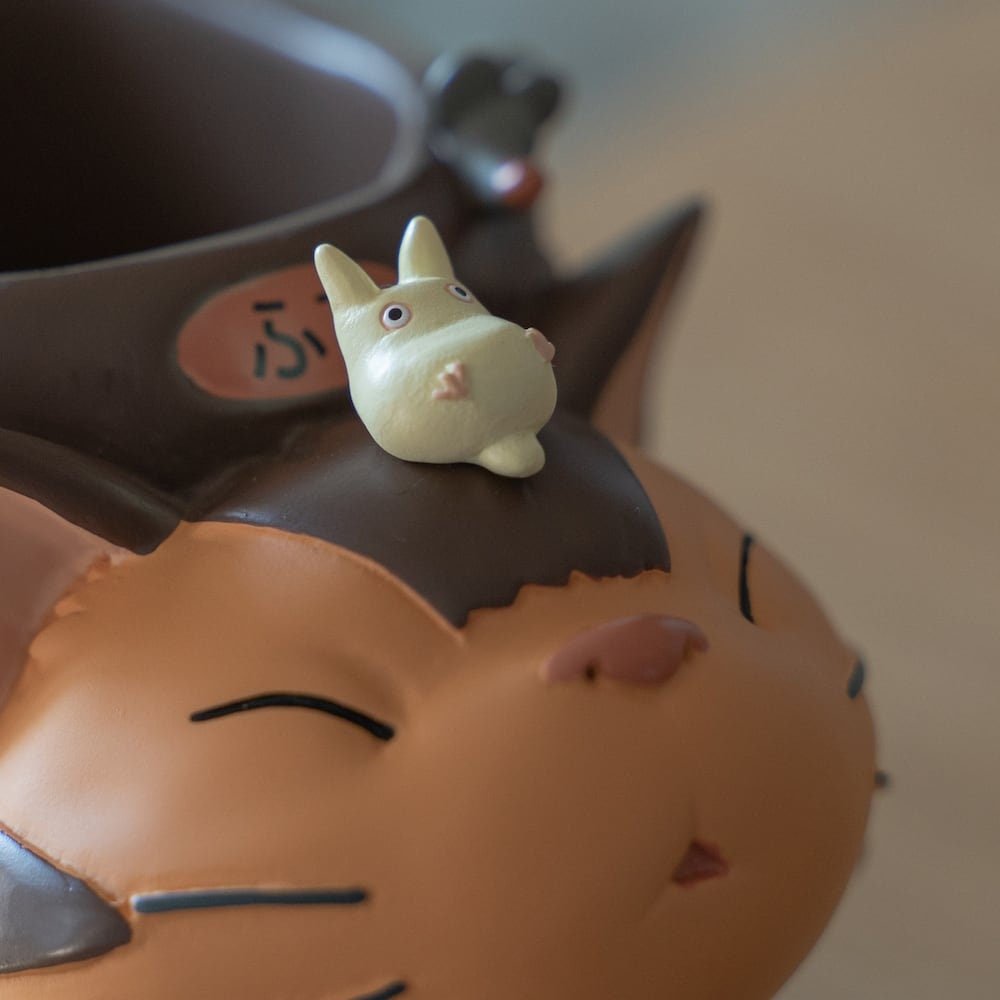 Official Studio Ghibli Catbus Planter Cover/Pen Holder • My Neighbor Totoro Pot/Vase/Stand/Replica/Home Decor/Diorama • Cat bus Anime Gift - Kamaji Market