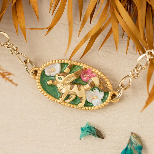 Official Studio Ghibli Fox - Squirrel Bracelet • Nausicaa, Laputa Bracelet • Japanese Handmade Jewelry - Kamaji Market