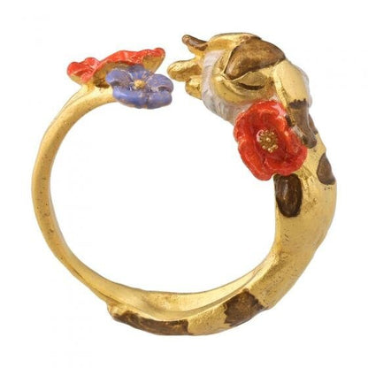 Official Studio Ghibli Fox - Squirrel Ring • Nausicaa, Laputa Ring • Japanese Handmade Jewelry - Kamaji Market