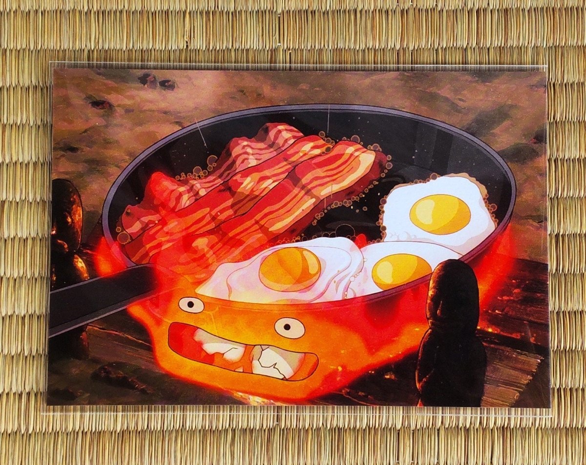 Official Studio Ghibli Howl Postcard • Howls Moving Castle Message card/Writing letter • Japanese Stationery - Kamaji Market