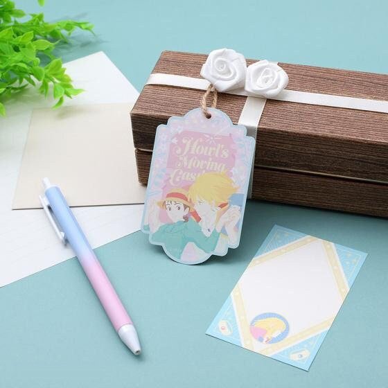 Official Studio Ghibli Howls Moving Castle Message Card/Label Set • Invitation/Congratulation Card, Gift Label • Japanese Anime Stationery - Kamaji Market