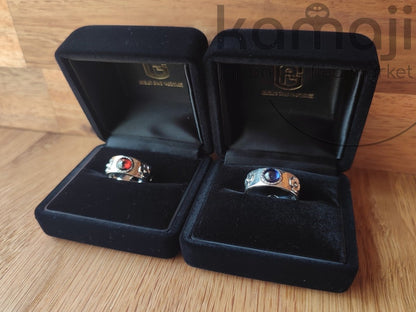 Official Studio Ghibli Howls Moving Castle Silver Rings Set of 2 • Japanese Jewelry • Ghibli Park Exclusive - Kamaji Market