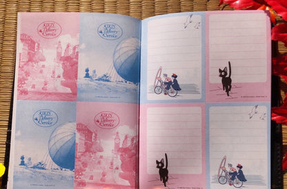 Official Studio Ghibli Jiji Book Cover + Notebook • Kikis Delivery Service Gigi Notepad/Diary/Writing pad/Planner • Japanese Stationery Gift - Kamaji Market