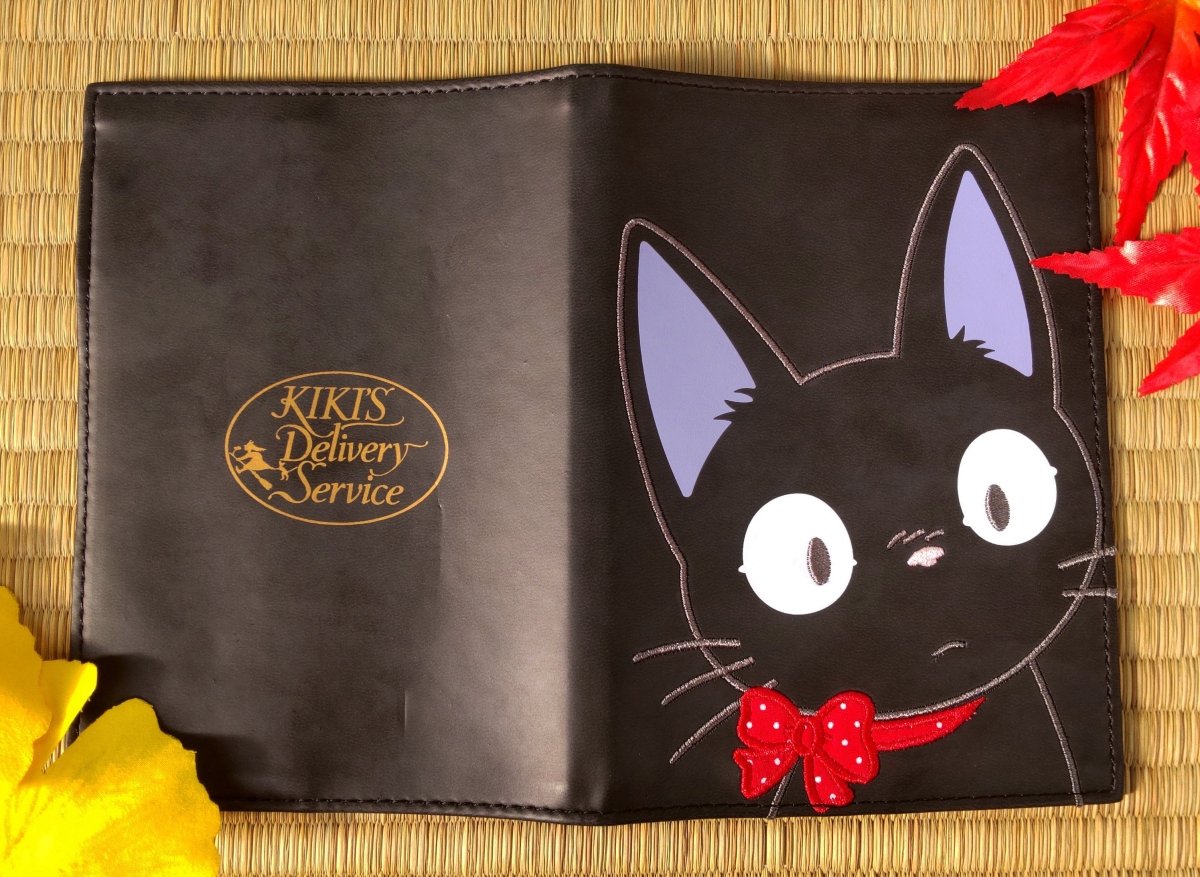 Official Studio Ghibli Jiji Book Cover + Notebook • Kikis Delivery Service Gigi Notepad/Diary/Writing pad/Planner • Japanese Stationery Gift - Kamaji Market