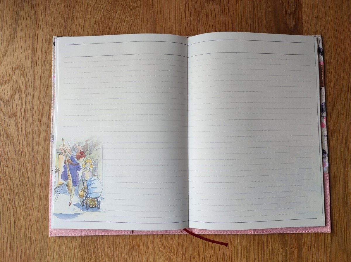 Official Studio Ghibli Jiji Book Cover + Notebook • Kikis Delivery Service Gigi Notepad/Diary/Writing pad/Planner • Japanese Stationery Gift - Kamaji Market