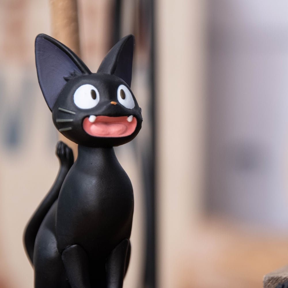 Official Studio Ghibli Jiji Figure (Set of 6) • Kikis Delivery Service Figurine/Statue/Replica/Home Decor/Interior Diorama • Gigi Anime Gift - Kamaji Market