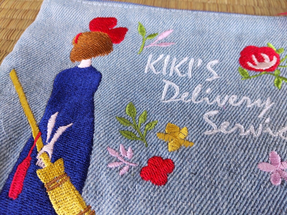 Official Studio Ghibli Jiji Pouch/Clutch • Kikis Delivery Service Case/Cosmetic Bag/Wallet/Makeup Bag • Gigi Anime Replica Gift - Kamaji Market