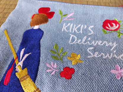 Official Studio Ghibli Jiji Pouch/Clutch • Kikis Delivery Service Case/Cosmetic Bag/Wallet/Makeup Bag • Gigi Anime Replica Gift - Kamaji Market