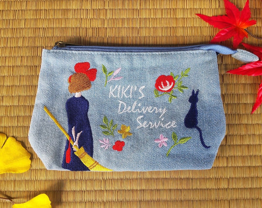 Official Studio Ghibli Jiji Pouch/Clutch • Kikis Delivery Service Case/Cosmetic Bag/Wallet/Makeup Bag • Gigi Anime Replica Gift - Kamaji Market