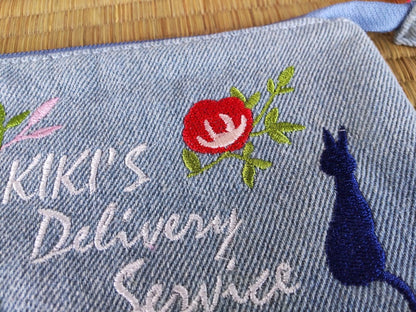 Official Studio Ghibli Jiji Pouch/Clutch • Kikis Delivery Service Case/Cosmetic Bag/Wallet/Makeup Bag • Gigi Anime Replica Gift - Kamaji Market